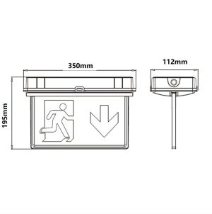 IP65 emergency LED light - Imagen 5