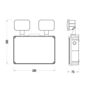 IP65 LED Twinspot lamp - Image 5