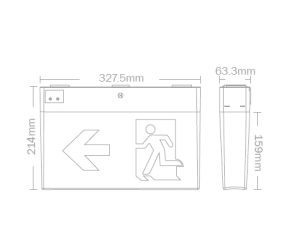 LED Exit light - Image 4